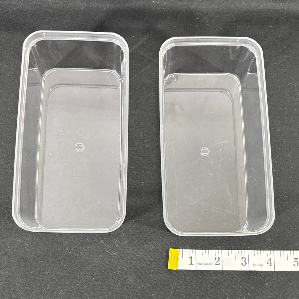 Clear Acrylic Makeup Organizer Set - Multi-Shape Cosmetic Storage